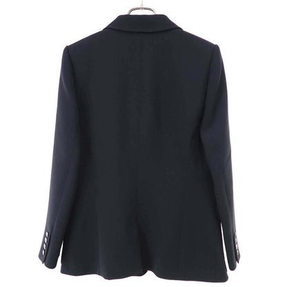 Hermes Silk Tailored Jacket Black 42 — view 2