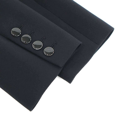 Hermes Silk Tailored Jacket Black 42 — view 5