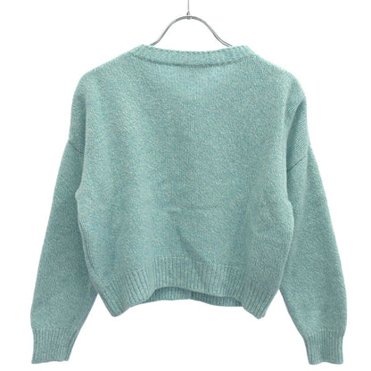 Dior Kids Embroidered Knit Cardigan Green — view 2