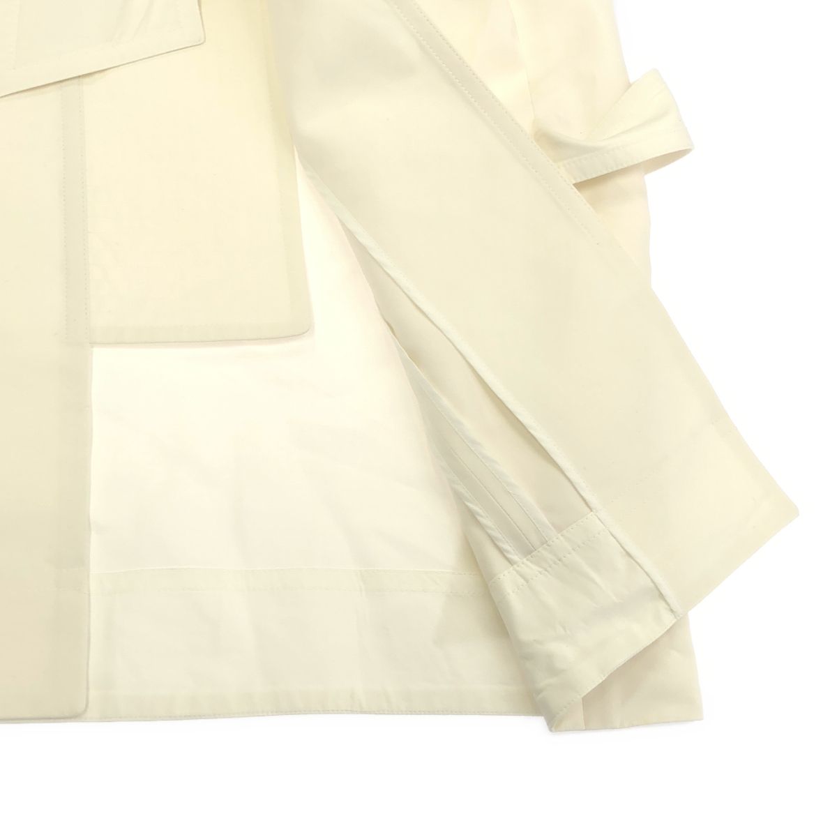 Celine by Phoebe Philo Double Belt Jacket 2 White 34 — view 6