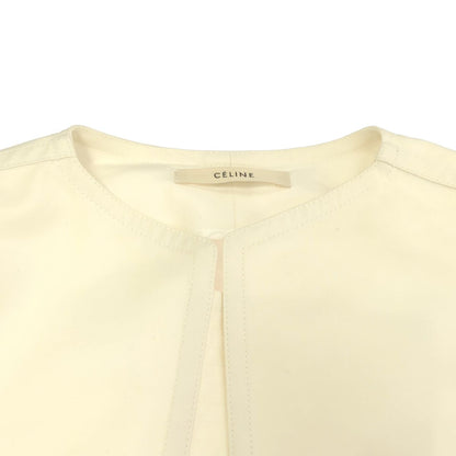 Celine by Phoebe Philo Double Belt Jacket 2 White 34 — view 4