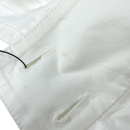 Chanel Bijou Button Sleeveless High Neck Blouse Shirt White 42 — view 8