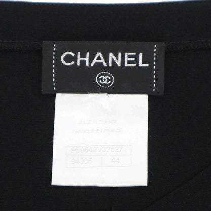 Chanel Pullover Silk Tunic Top Black 44 Sweater — view 3