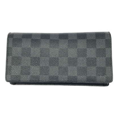 Louis Vuitton Portefeuille Brazza Damier Graphite Bifold Wallet Black