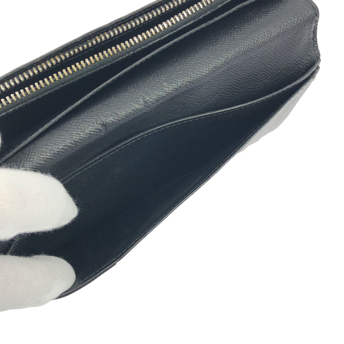 Louis Vuitton Portefeuille Brazza Damier Graphite Bifold Wallet Black — view 5