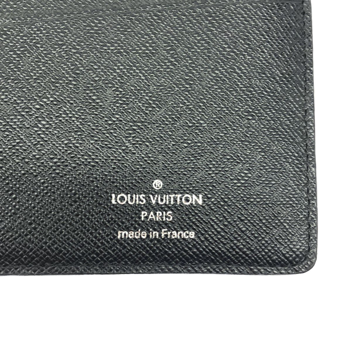 Louis Vuitton Portefeuille Brazza Damier Graphite Bifold Wallet Black — view 3
