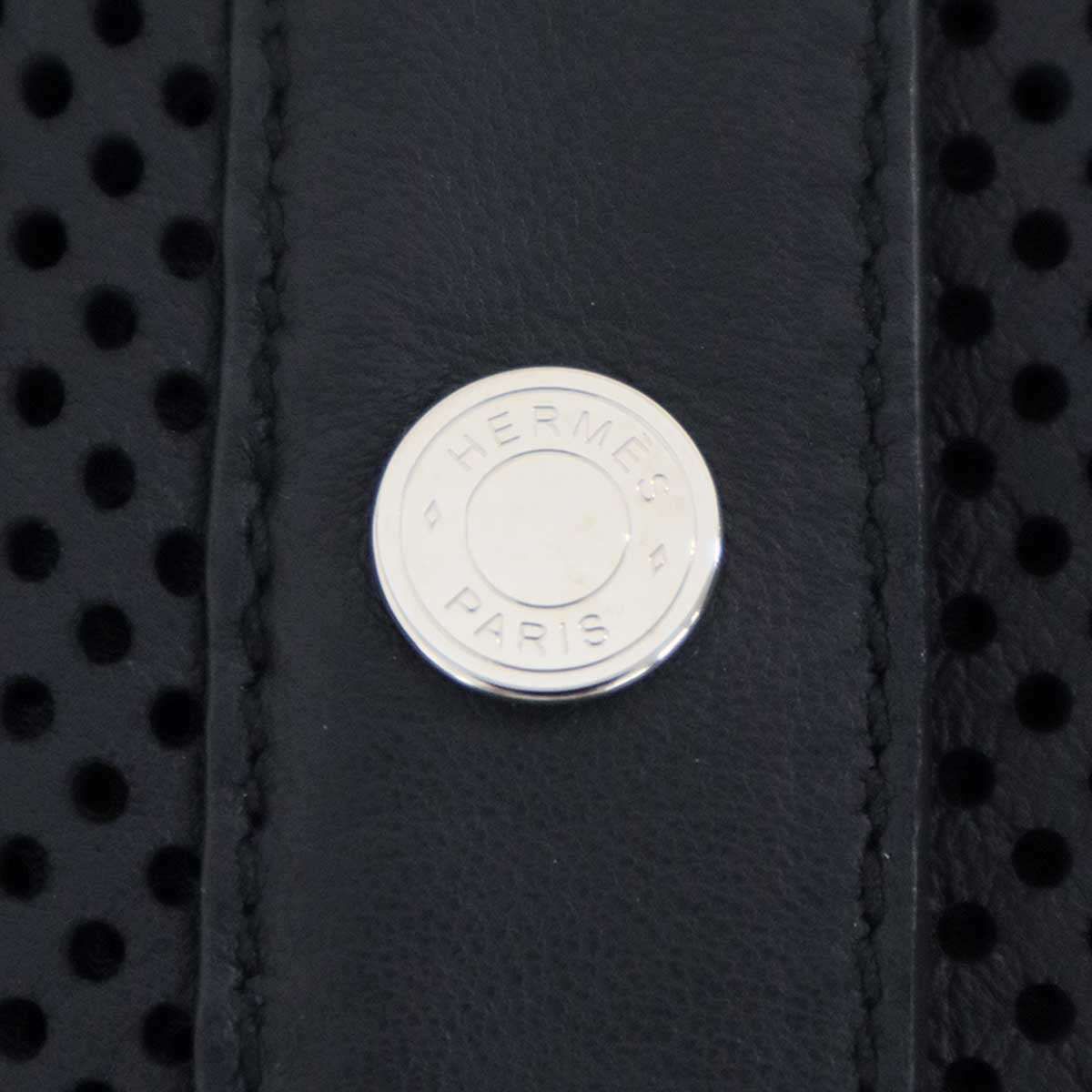 Hermes Perforated Leather Dress — view 8