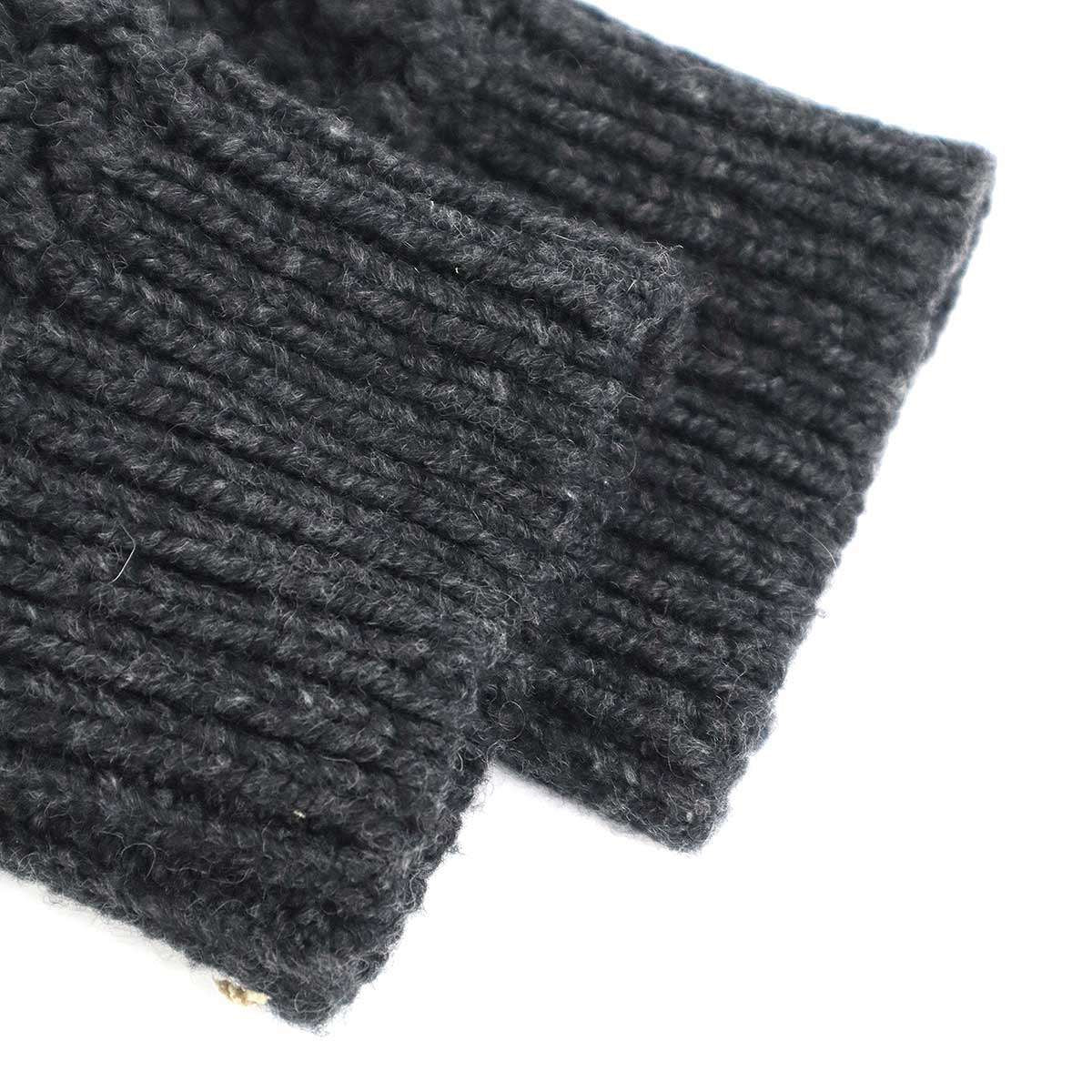 Chanel Pre Fall Cashmere Jersey Knit Cardigan Charcoal — view 5