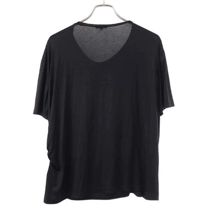 Chanel Silk Stretch Camellia Pearl Top T-Shirt Black 46 — view 2