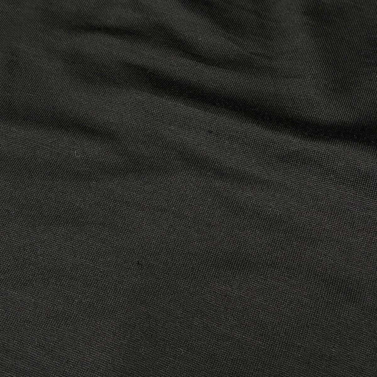 Chanel Silk Stretch Camellia Pearl Top T-Shirt Black 46 — view 6