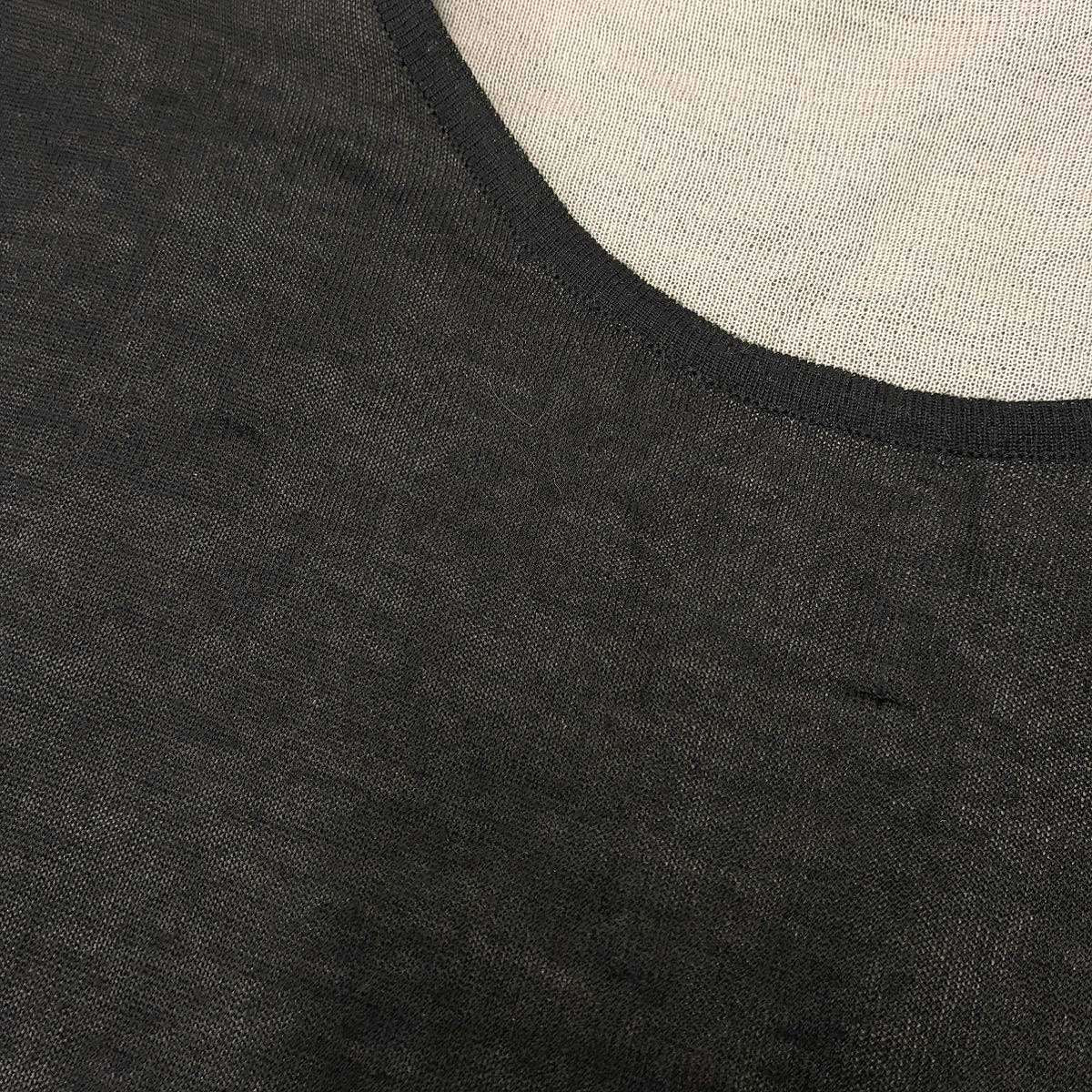 Chanel Cashmere Silk Knit Vest Black 46 — view 6