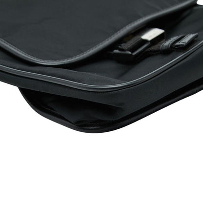 Prada Crossbody Shoulder Bag Black Nylon Leather — view 5