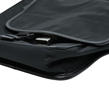 Prada Crossbody Shoulder Bag Black Nylon Leather — view 4