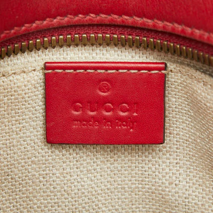 Gucci Web Crossbody Shoulder Bag Beige Brown Leather — view 9