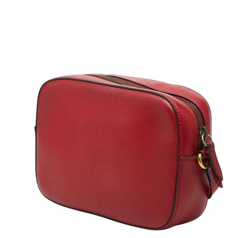 Gucci Web Crossbody Shoulder Bag Beige Brown Leather — view 2