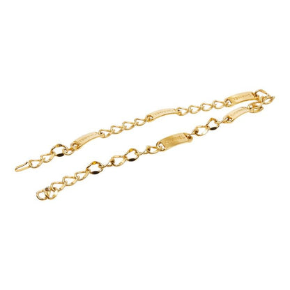 Chanel Logo Plate Chain Belt Gold Plated