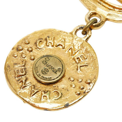 Chanel CC Logo Horse Coin Motif Brooch Gold Plated — view 3