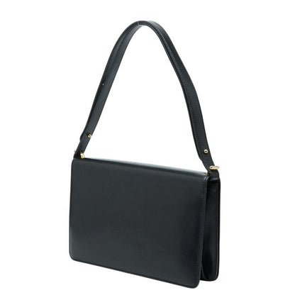 Dior Logo Shoulder Bag Black Leather — view 2