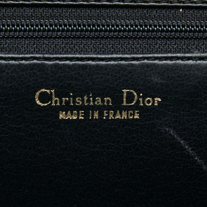 Dior Logo Shoulder Bag Black Leather — view 8