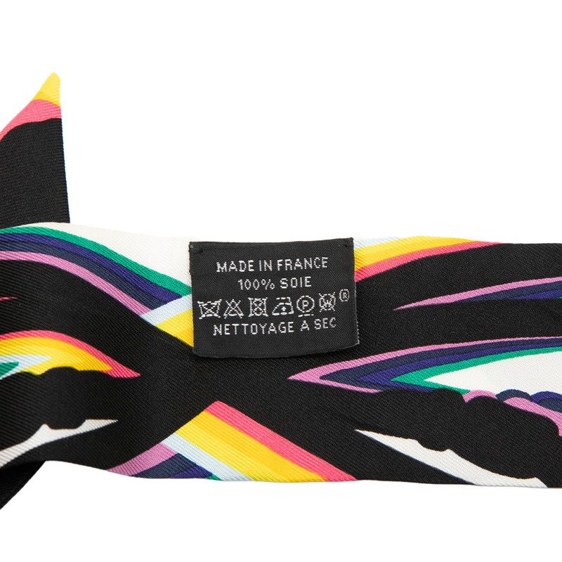 Hermes Twilly Brides de Gala Ceremonial Bridle Scarf Multicolor Silk — view 4