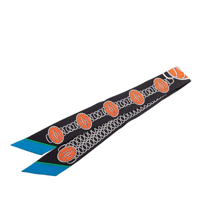 Hermes Twilly Lift Profile Scarf Black Multicolor Silk — view 2