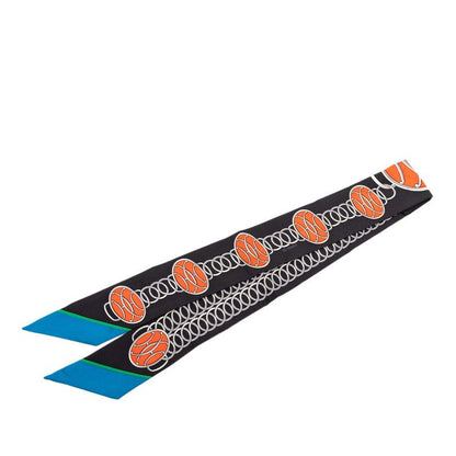 Hermes Twilly Lift Profile Scarf Black Multicolor Silk — view 2