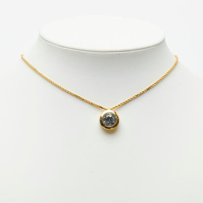 Dior Large Chain Pendant Necklace Gold Line Stone Plated — view 8
