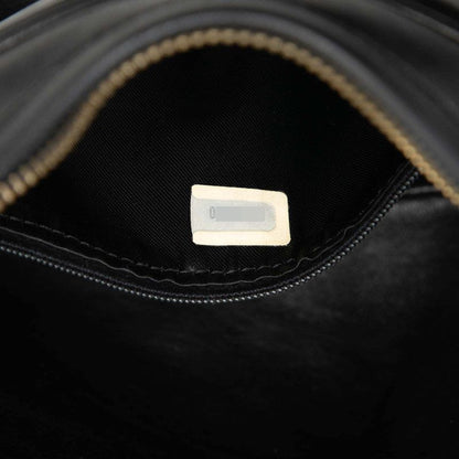 Chanel CC Logo Quilted Tassel Chain Shoulder Bag Black Lambskin — view 6