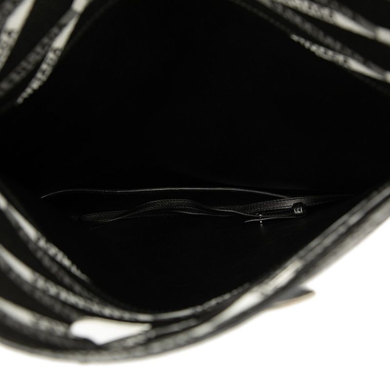 Balenciaga Logo Handbag Clutch Black Multicolor — view 4