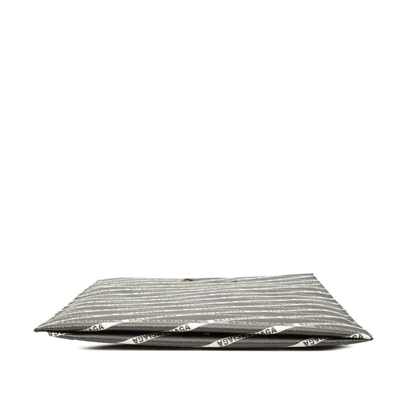 Balenciaga Logo Handbag Clutch Black Multicolor — view 3