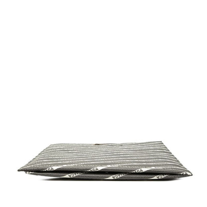 Balenciaga Logo Handbag Clutch Black Multicolor — view 3