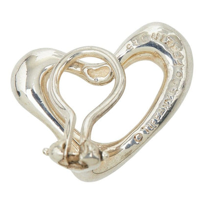 Tiffany & Co Elsa Peretti Open Heart Earrings Silver — view 4