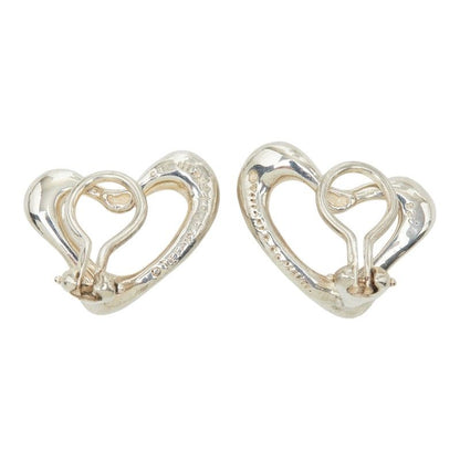 Tiffany & Co Elsa Peretti Open Heart Earrings Silver — view 3