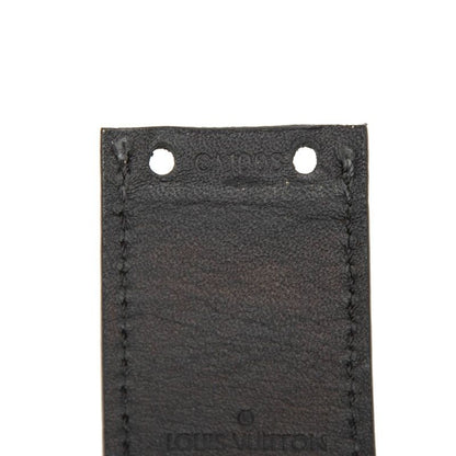 Louis Vuitton Damier Graphite Ceinture LV Cut 110 44 Black Leather Belt — view 6