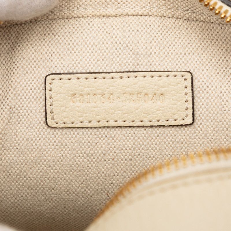 Gucci GG Supreme Ophidia Crossbody Shoulder Bag Beige Ivory Leather — view 6