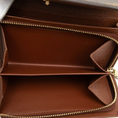 Louis Vuitton Monogram Porte-Monnaie Viennois Tresor Bifold Wallet Brown Leather — view 4