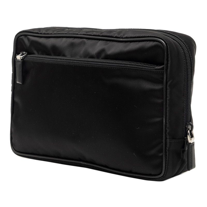 Prada Tessuto Second Bag Black Nylon Leather — view 2