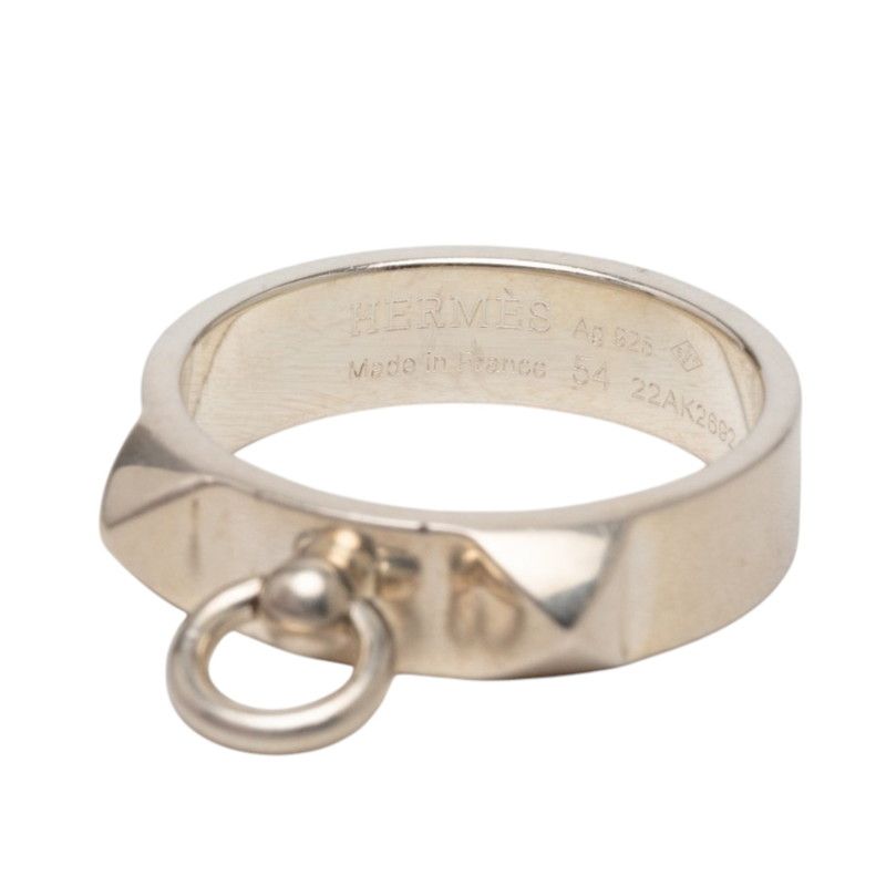 Hermes Collier de Chien Ring 54 Silver — view 4