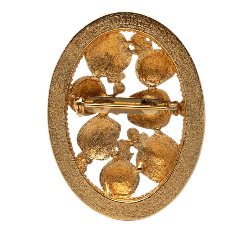 Dior Perfume Bottle Motif Brooch Gold Plated — view 2
