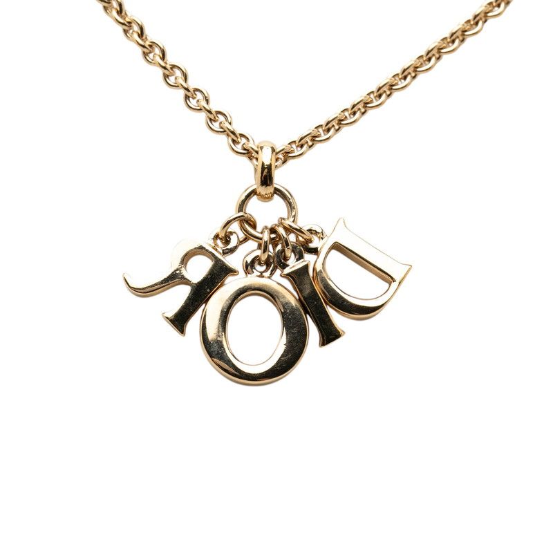 Dior Logo Necklace Gold Plated — view 2