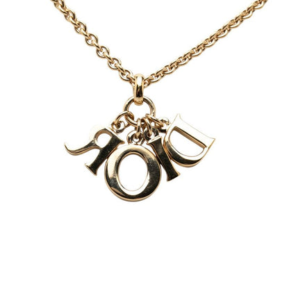 Dior Logo Necklace Gold Plated — view 2