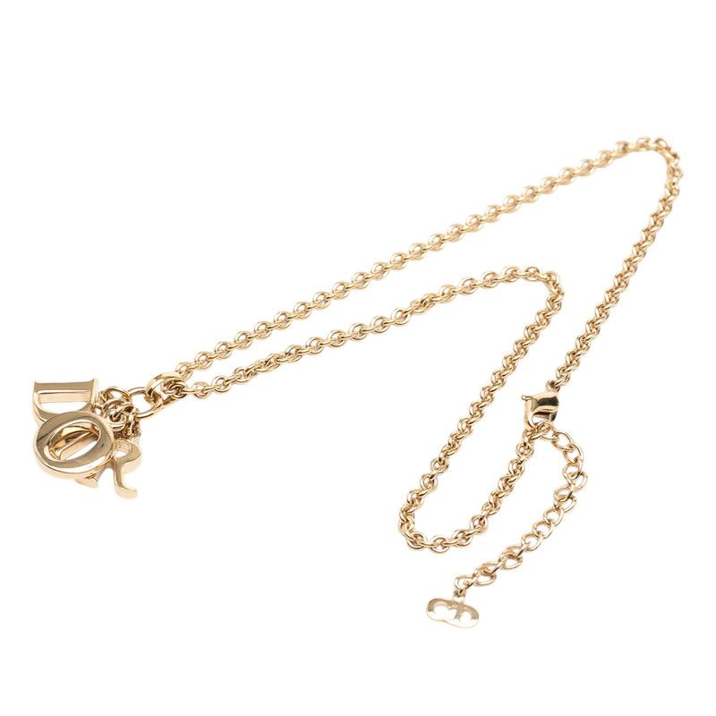 Dior Logo Necklace Gold Plated — view 3