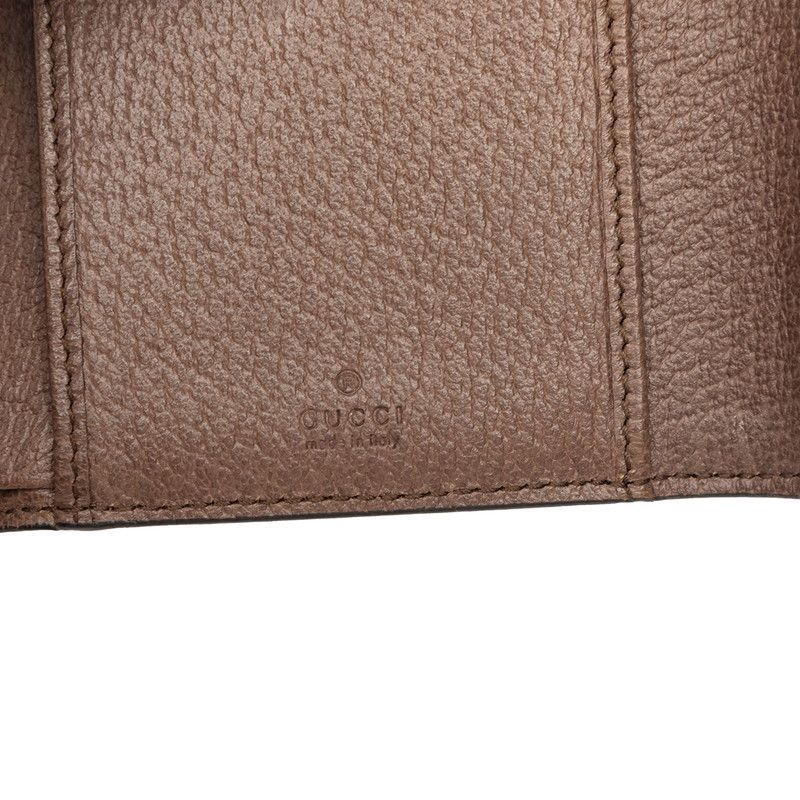 Gucci Ophidia GG Supreme Trifold Wallet Beige Multicolor Leather — view 6