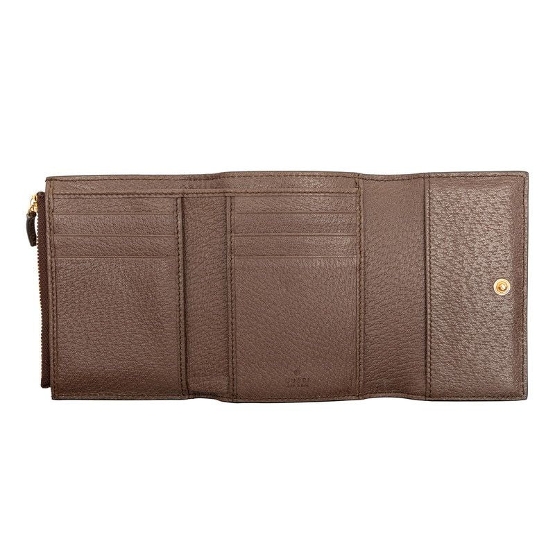 Gucci Ophidia GG Supreme Trifold Wallet Beige Multicolor Leather — view 4