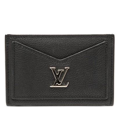 Louis Vuitton Card Holder Lockme Case Noir Black Leather