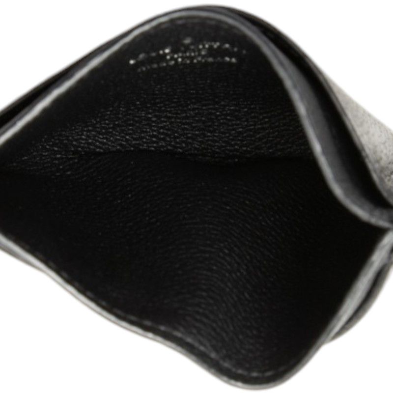 Louis Vuitton Card Holder Lockme Case Noir Black Leather — view 4