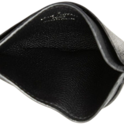 Louis Vuitton Card Holder Lockme Case Noir Black Leather — view 4