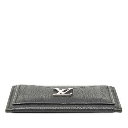 Louis Vuitton Card Holder Lockme Case Noir Black Leather — view 3