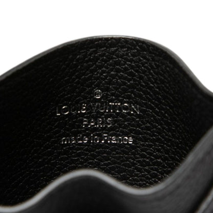 Louis Vuitton Card Holder Lockme Case Noir Black Leather — view 6