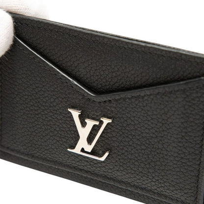 Louis Vuitton Card Holder Lockme Case Noir Black Leather — view 5